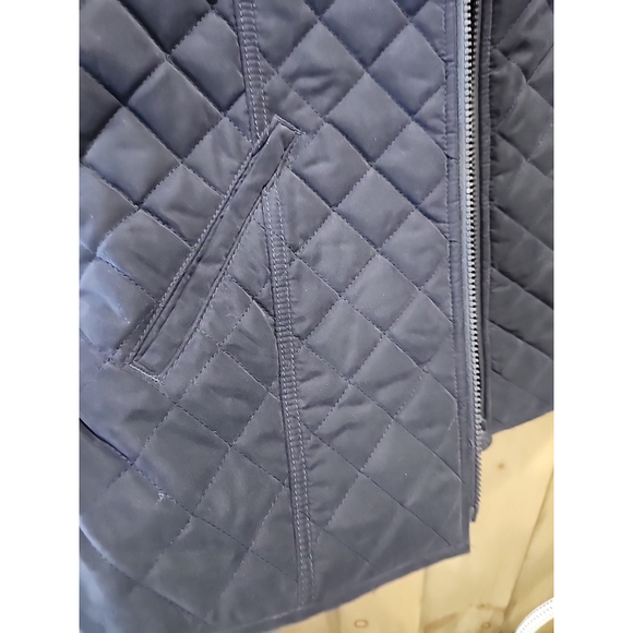 Outback Trading CO. Women’s Microsuede Quilted Equestrian Vest,szXL,Navy Blu,NWT - Picture 10 of 11